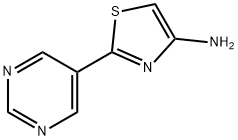 4-Amino-2-(5-pyrimidyl)thiazole 结构式
