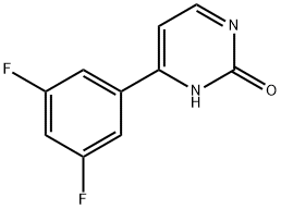 2-Hydroxy-4-(3,5-difluorophenyl)pyrimidine Structure
