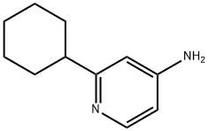 2-CYCLOHEXYLPYRIDIN-4-AMINE 结构式