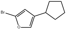 2-Bromo-4-(cyclopentyl)furan Struktur