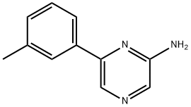 2-Amino-6-(3-tolyl)pyrazine Structure