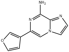 8-Amino-6-(3-furyl)imidazo[1,2-a]pyrazine Struktur