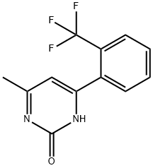 2-Hydroxy-6-(2-trifluoromethylphenyl)-4-methylpyrimidine 结构式