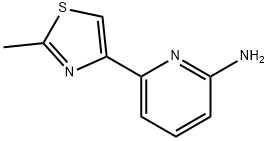 2-Amino-6-(2-methylthiazol-4-yl)pyridine,1159820-30-0,结构式