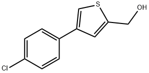 (4-(4-chlorophenyl)thiophen-2-yl)methanol 结构式