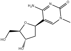4-Amino-5-(2-deoxy-b-D-ribofuranosyl)-1-methyl-2(1H)-pyrimidinone Struktur