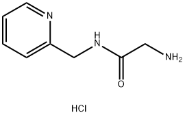 2-氨基-N-(吡啶-2-基甲基)乙酰胺二盐酸盐,1170069-66-5,结构式