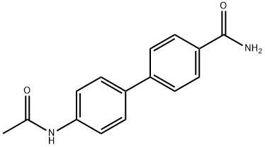 4'-Acetamidobiphenyl-4-carboxamide Structure