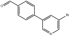 4-(5-溴吡啶-3-基)苯甲醛 结构式