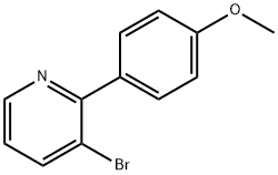 3-溴-2-(4-甲氧基苯基)吡啶 结构式