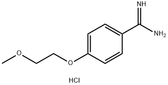 4-(2-methoxyethoxy)benzene-1-carboximidamide hydrochloride Structure