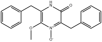 5-メトキシ-3,6-ジベンジルピラジン-2(1H)-オン4-オキシド 化学構造式