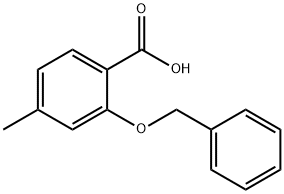 4-Methyl-2-(phenylmethoxy)benzoic acid Struktur