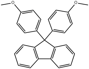 9,9-ビス(4-メトキシフェニル)-9H-フルオレン 化学構造式