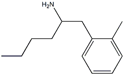 1-(2-METHYLPHENYL)HEXAN-2-AMINE 结构式