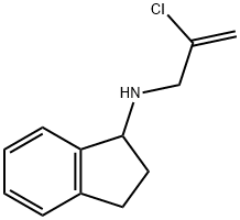 N-(2-chloroprop-2-en-1-yl)-2,3-dihydro-1H-inden-1-amine Structure