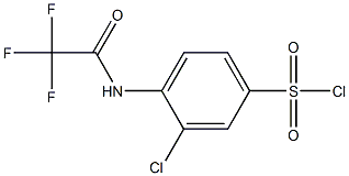 3-chloro-4-(2,2,2-trifluoroacetamido)benzene-1-sulfonyl chloride Structure