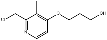 2-chloromethyl-4-(3-hydroxypropoxy)-3-methylpyridine Struktur