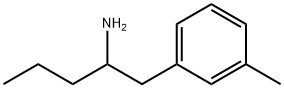 1-(3-METHYLPHENYL)PENTAN-2-AMINE 结构式