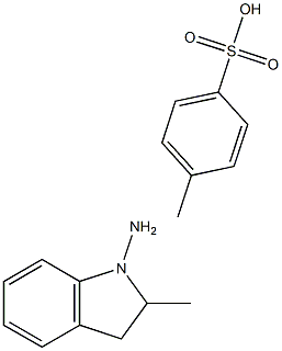 2-Methylindolin-1-amine p-toluenesulfonate salt Structure