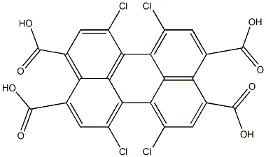 3,4,9,10-Perylenetetracarboxylic acid, 1,6,7,12-tetrachloro-,118153-98-3,结构式