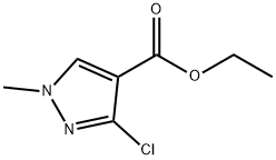 3-氯-1-甲基-1H-吡唑-4-甲酸乙酯,118197-42-5,结构式