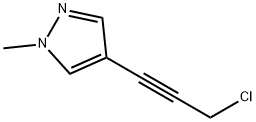 4-(3-chloroprop-1-yn-1-yl)-1-methyl-1H-pyrazole,1183248-53-4,结构式