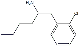 1-(2-CHLOROPHENYL)HEXAN-2-AMINE 结构式