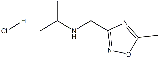 N-[(5-methyl-1,2,4-oxadiazol-3-yl)methyl]propan-2-amine hydrochloride Structure