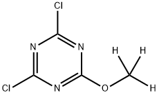 4,6-Dichloro-2-(methoxy-d3)-triazine Struktur