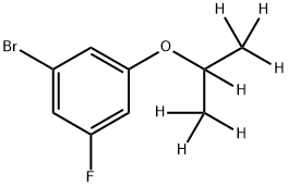 3-Fluoro-5-(iso-propoxy-d7)-bromobenzene Struktur