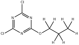 4,6-Dichloro-2-(n-propoxy-d7)-triazine Structure