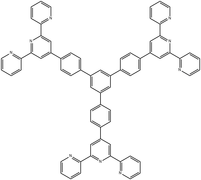 1,3,5-三(4'-三联吡啶基 苯基)苯 结构式