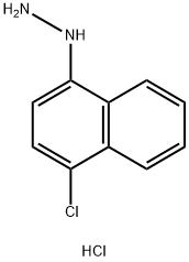 (4-Chloronaphthalen-1-yl)hydrazine hydrochloride Struktur