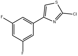 2-Chloro-4-(3,5-difluorophenyl)thiazole Struktur