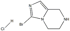 3-BROMO-5,6,7,8-TETRAHYDROIMIDAZO[1,5-A]PYRAZINE HYDROCHLORIDE, 1188265-60-2, 结构式