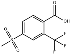 4-Methanesulfonyl-2-(trifluoromethyl)benzoic acid Struktur