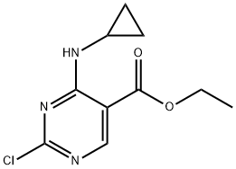 ethyl 2-chloro-4-(cyclopropylamino)pyrimidine-5-carboxylate,1192711-36-6,结构式