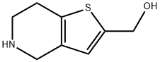 4,5,6,7-Tetrahydrothieno[3,2-c]pyridine-2-methanol 化学構造式