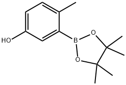 4-methyl-3-(4,4,5,5-tetramethyl-1,3,2-dioxaborolan-2-yl)phenol Struktur