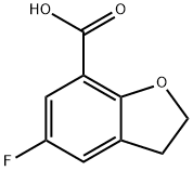 5-氟-2,3-二氢苯并呋喃-7-羧酸, 1197231-40-5, 结构式
