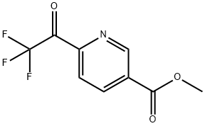 METHYL 6-(2,2,2-TRIFLUOROACETYL)NICOTINATE Structure