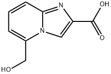 5-(hydroxymethyl)imidazo[1,2-a]pyridine-2-carboxylic acid, 1211597-07-7, 结构式