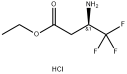 ethyl (R)-3-amino-4,4,4-trifluorobutanoate hydrochloride, 1212365-10-0, 结构式