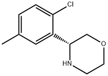 (3R)-3-(2-CHLORO-5-METHYLPHENYL)MORPHOLINE Structure