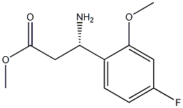 METHYL (3S)-3-AMINO-3-(4-FLUORO-2-METHOXYPHENYL)PROPANOATE Structure