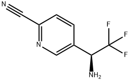 5-((1S)-1-AMINO-2,2,2-TRIFLUOROETHYL)PYRIDINE-2-CARBONITRILE 结构式