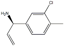 (R)-1-(3-氯-4-甲基苯基)丙-2-烯-1-胺, 1213075-74-1, 结构式