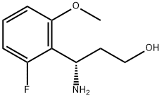 (3S)-3-AMINO-3-(2-FLUORO-6-METHOXYPHENYL)PROPAN-1-OL,1213089-45-2,结构式