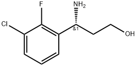 (3R)-3-AMINO-3-(3-CHLORO-2-FLUOROPHENYL)PROPAN-1-OL,1213110-66-7,结构式